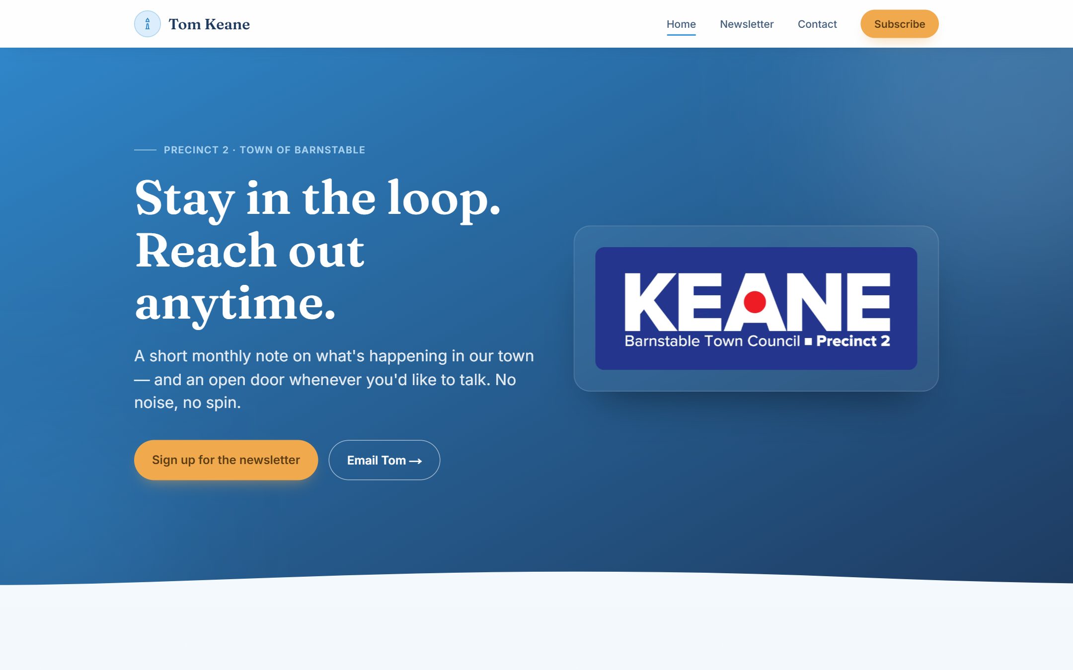 Tom Keane — website